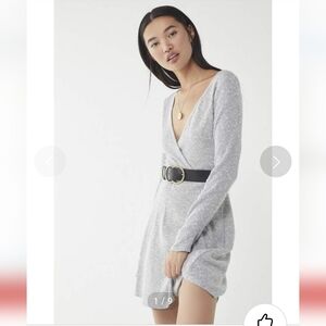 Urban Outfitters Coralie Cozy Wrap Sweater Dress